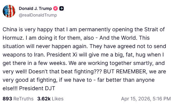 BIG NEWS: ટ્રમ્પે કરી મોટી જાહેરાત- 'હું હોર્મુઝ હંમેશા માટે ખોલી રહ્યો છું', જાણો ચીન વિશે શું કહ્યું 2 - image