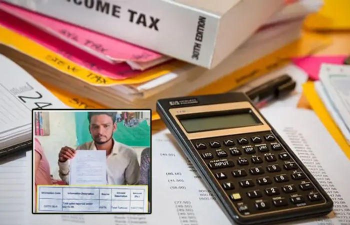 Sabarkantha man earning rs 12k per month served income tax notice of rs 36 cr 