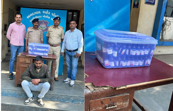 Cough syrup worth ₹50k seized by Ahmedabad police from drug peddler