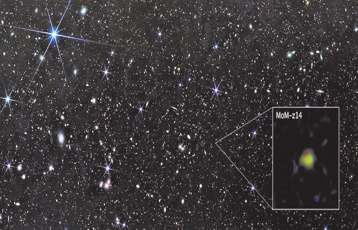 નાસાના જેમ્સ વેબ ટેલિસ્કોપે બ્રહ્માંડના શરૂઆતના સમયમાં બનેલી ગેલેક્સી શોધી 1 - image