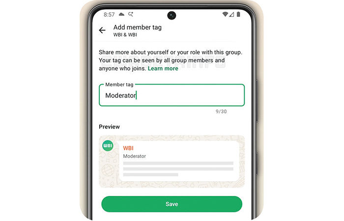 વોટ્સએપ ગ્રૂપમાં આપણી સ્પષ્ટ ઓળખ આપતું ટેગ ઉમેરી શકાશે 1 - image