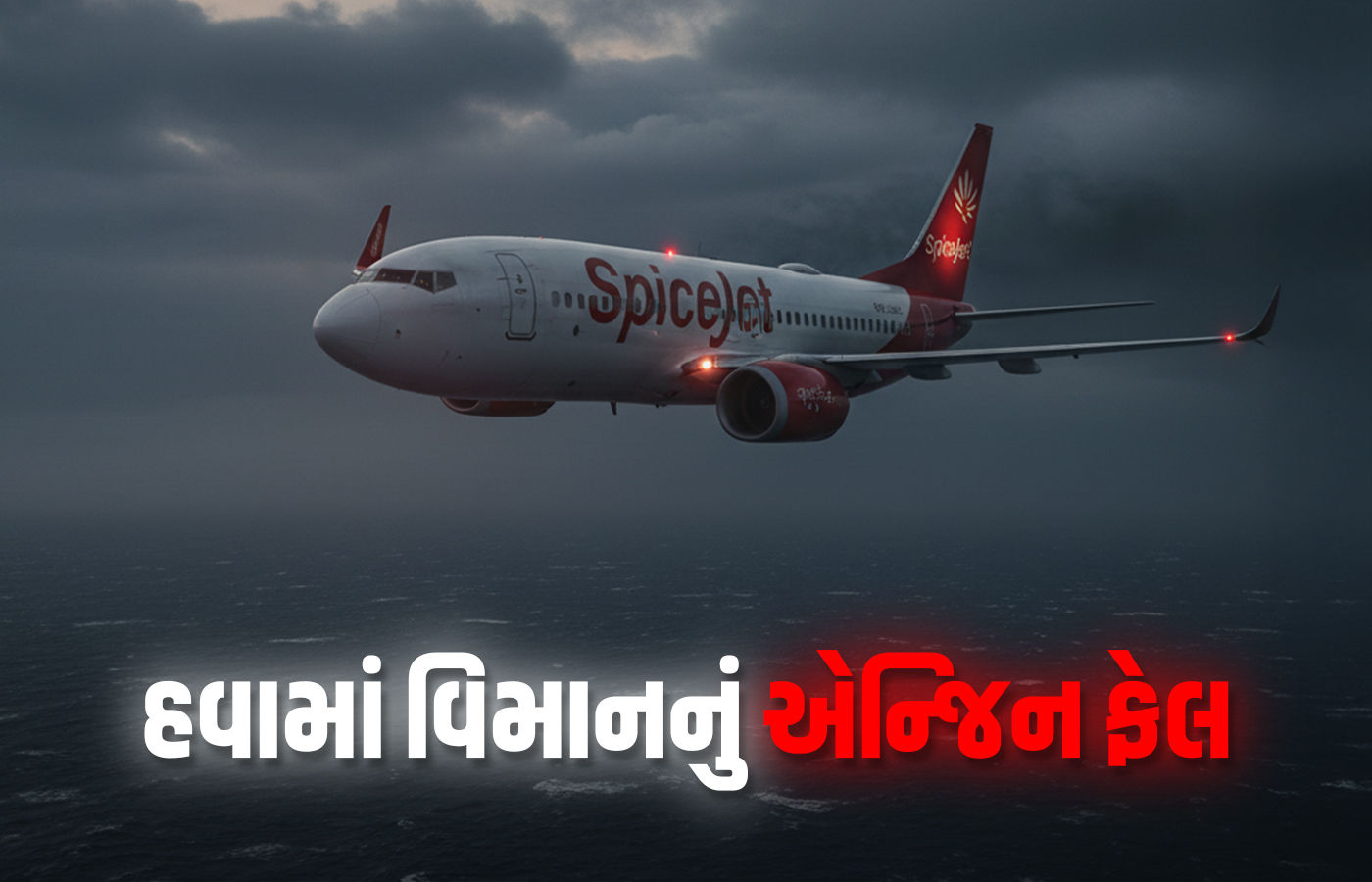 હવામાં ચાલુ ઉડાન વચ્ચે સ્પાઈસજેટના વિમાનનું એન્જિન ફેલ, કોલકાતામાં ઈમરજન્સી લેન્ડિંગ 1 - image