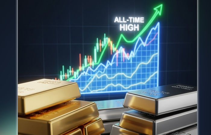 આંતરરાષ્ટ્રીય બજારમાં સોનું પહેલીવાર 5000 ડૉલરને પાર, ચાંદીમાં પણ પ્રચંડ તેજીનો દોર 1 - image