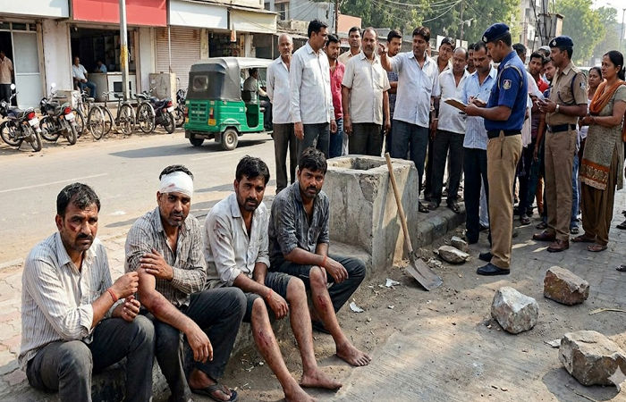 જામનગરમાં અનુસૂચિત જાતિના પરિવાર પર હુમલો: પાવડા-પથ્થરથી માર મારતા પાંચને ઇજા; એટ્રોસિટી સહિત ગુનો નોંધાયો 1 - image