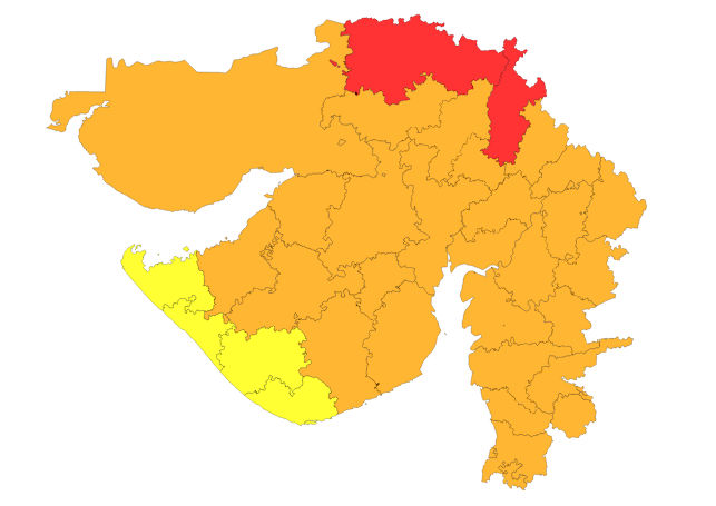 રાજ્યમાં આગામી 6 દિવસ ભારે વરસાદની આગાહી, દક્ષિણ અને ઉત્તર ગુજરાતના જિલ્લાઓમાં ઍલર્ટ 2 - image