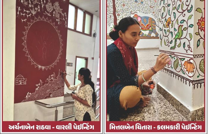 ગુજરાત વિધાનસભાના નવા કલેવર: દિવાલો પર ચમકશે રાજ્યના કલા-કારીગરોનું કૌશલ્ય અને સાંસ્કૃતિક વારસો 2 - image