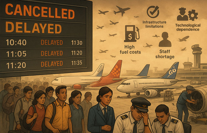 Explainer: ભારતના એરલાઇન્સ ક્ષેત્રની ‘નોઝ ડાઇવ’, જાણો લાખો મુસાફરો હોવા છતાં શું મુશ્કેલી પડે છે 1 - image