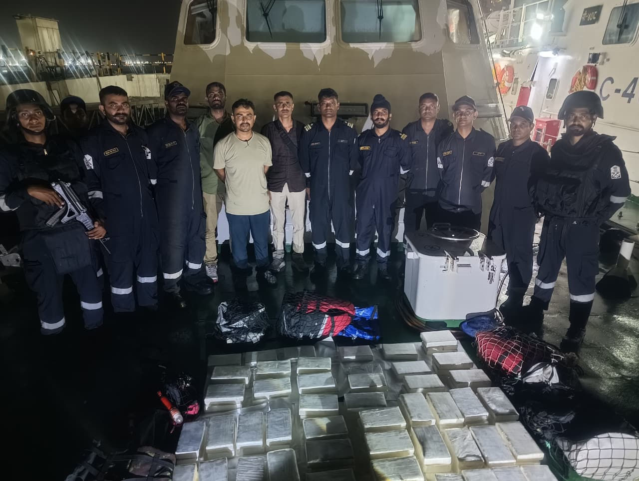 Gujarat ATS, Coast Guard seize 119 kg cocaine off Mundra coast, Tanzanian arrested