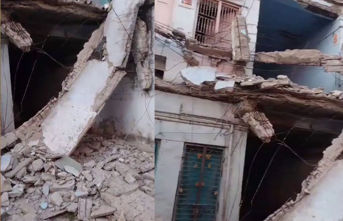 VIDEO | અમદાવાદમાં મોટી દુર્ઘટના : સુખરામનગર સ્લમ ક્વાર્ટર્સમાં ગેલેરી ધરાશાયી, ફસાયેલા લોકોનું રેસ્ક્યુ 2 - image