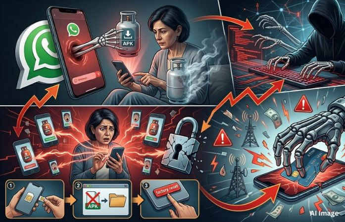 સાવધાન! LPG બુકિંગના નામે સોશિયલ મીડિયામાં સાયબર ગઠિયાઓની ‘માયાજાળ', એક ભૂલ અને બેંક ખાતું સાફ 1 - image