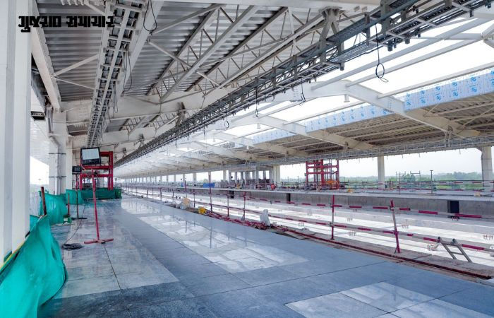 દૂધના ટીપા જેવો આકાર: આણંદમાં તૈયાર થઈ રહ્યું છે દેશનું હાઈટેક બુલેટ ટ્રેન સ્ટેશન, જુઓ EXCLUSIVE તસવીરો 3 - image