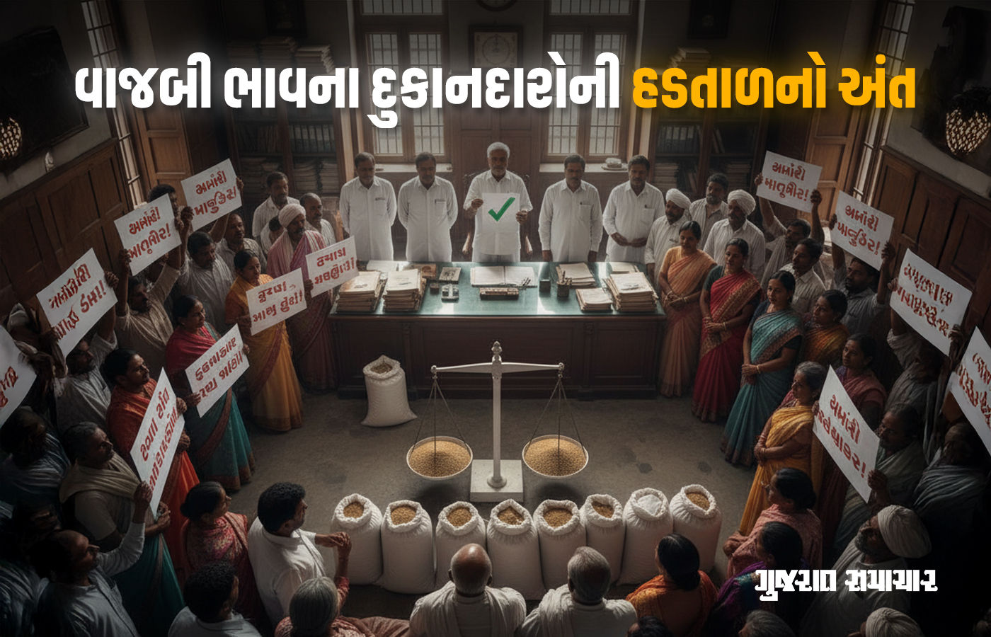 આખરે હડતાળ સમેટાઈ, વાજબી ભાવના દુકાનદારોની માગણીઓ સામે સરકારે ઝૂકવું પડ્યું 1 - image