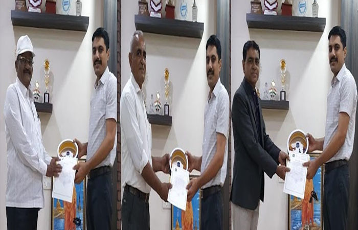 જામનગરના પોલીસ બેડામાં વય મર્યાદાના કારણે નિવૃત્ત થયેલા ત્રણ પોલીસ કર્મચારીઓને વિદાય માન અપાયું 1 - image