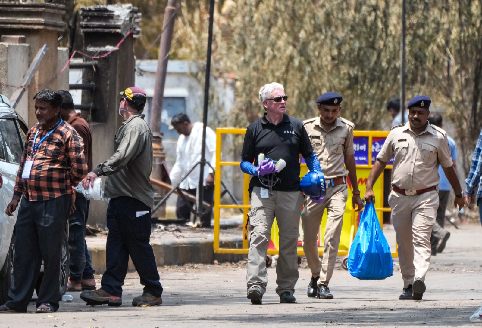 National foreign investigating teams arrive in Ahmedabad crash site sealed