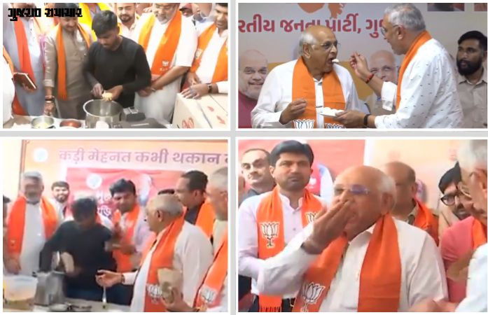 ગુજરાતમાં ઝાલમુરી-રસગુલ્લા સાથે પશ્ચિમ બંગાળની જીતની ઉજવણી.