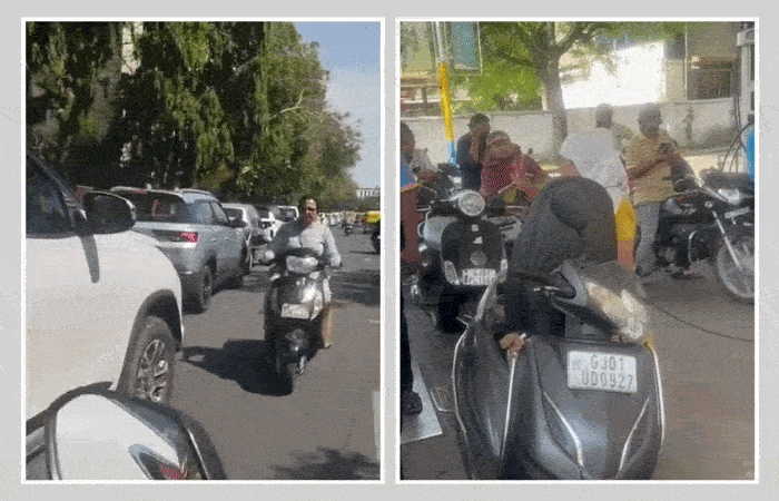 અમદાવાદ સહિતના શહેરોમાં પેટ્રોલ પંપ પર સ્ટોક ખૂટ્યો, વાહનોની લાઇનો લાગી, વાહન ચાલકો પરેશાન 1 - image