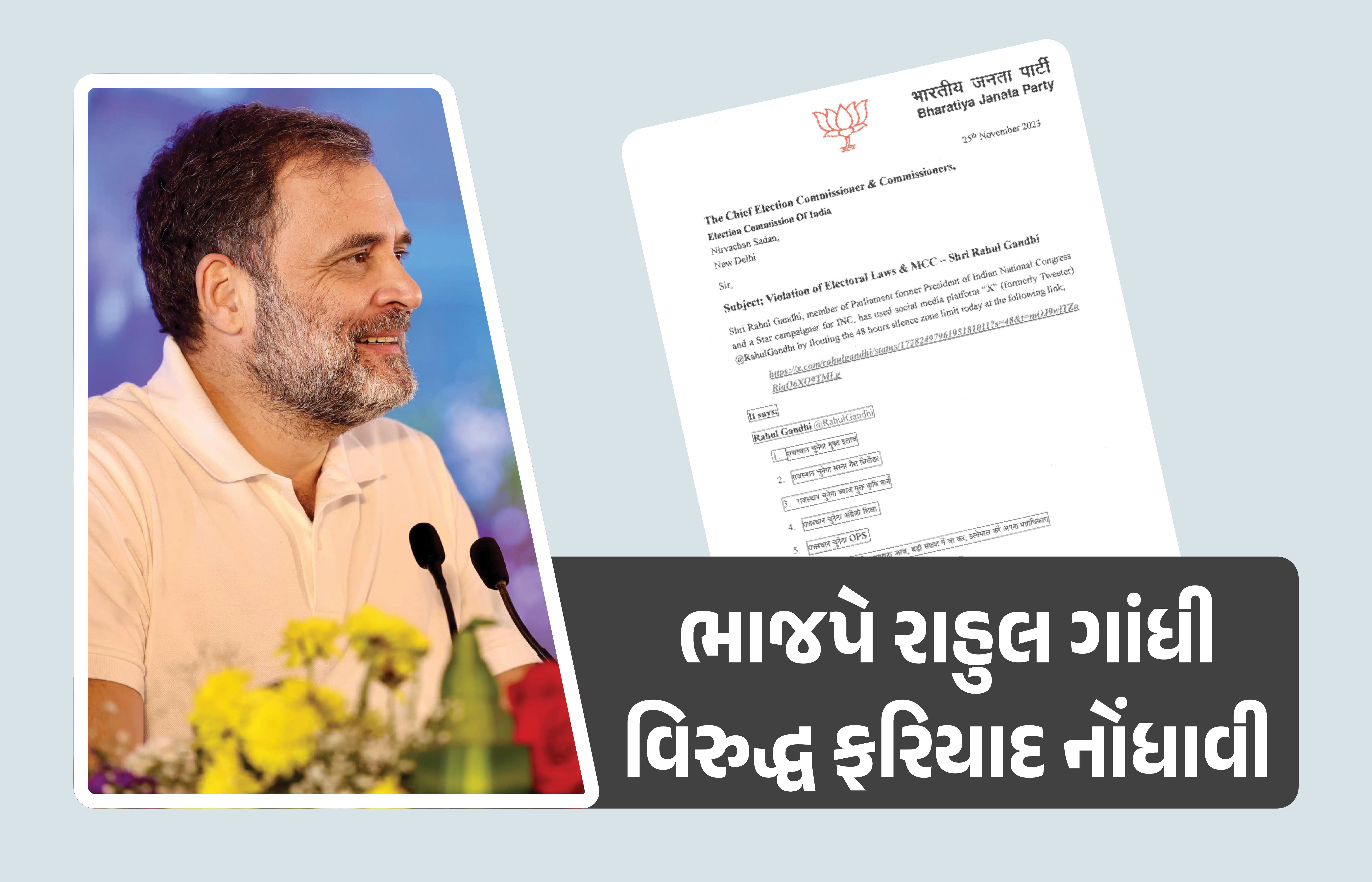 ‘રાહુલ ગાંધીનું ‘X’ એકાઉન્ટ સસ્પેન્ડ કરો’, ચૂંટણી પંચમાં ફરિયાદ કરી ભાજપની માગથી રાજકીય ગરમાવો 1 - image