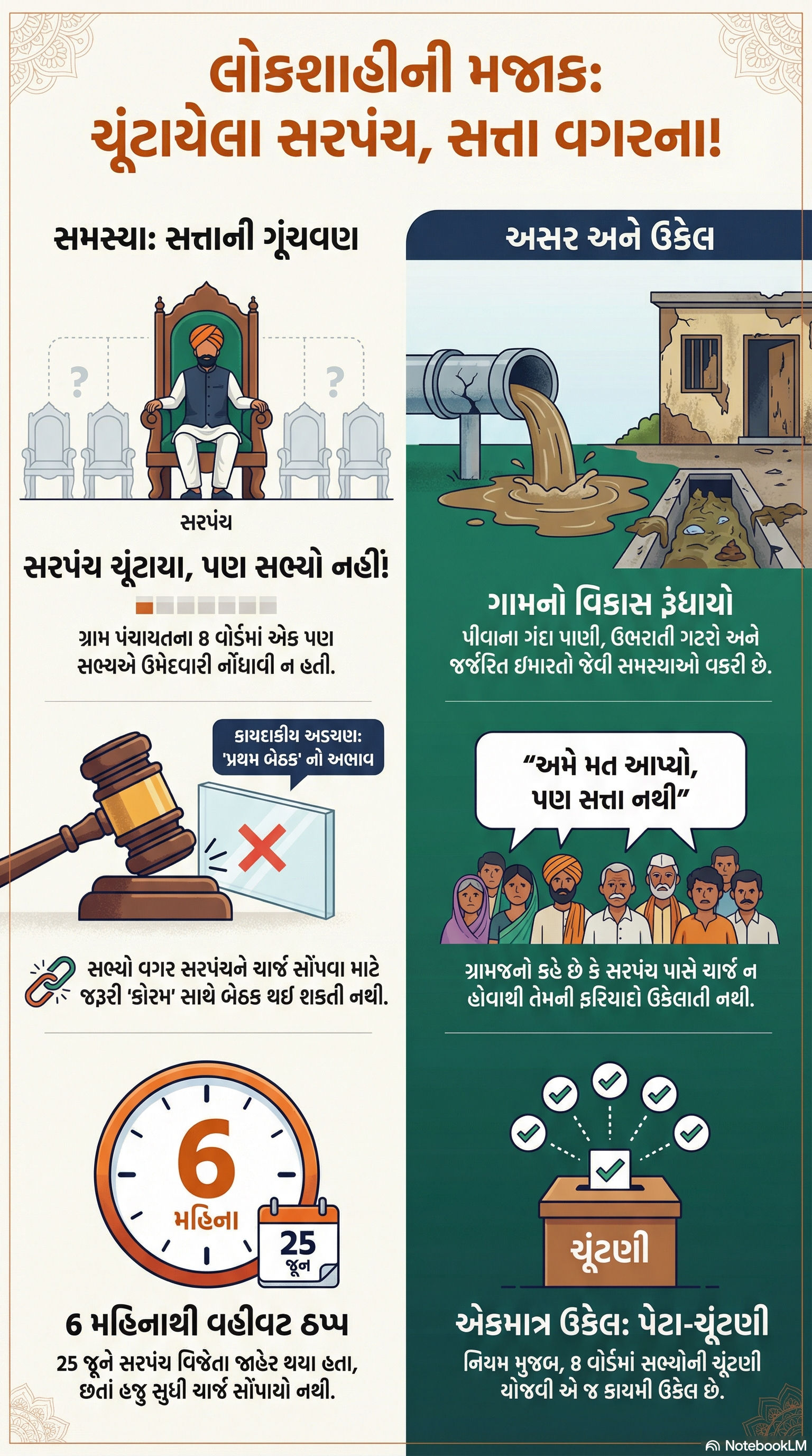 VIDEO: લોકશાહીની મજાક? સંખેડાના ઇન્દ્રાલમાં 6 મહિનાથી ચૂંટાયેલા સરપંચ પાસે સત્તા નહીં, તંત્રની નિષ્કાળજીથી ગ્રામજનો પરેશાન 5 - image