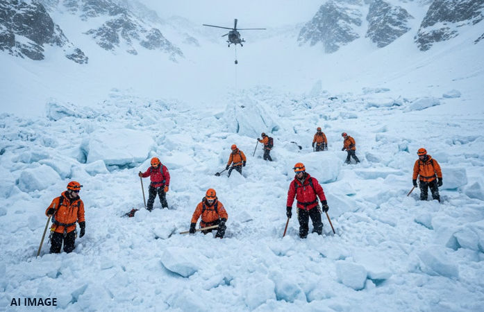 કેલિફોર્નિયામાં બરફના તોફાન વચ્ચે ભયાનક હિમસ્ખલન, સ્કીઈંગ કરનારા 9માંથી 8ના મોત, 1 હજુ ગુમ 1 - image