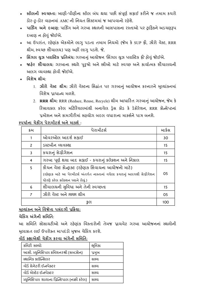 લ્યો હવે અમદાવાદમાં સ્વચ્છ નવરાત્રિ મહોત્સવ સ્પર્ધા યોજાશે, વિજેતાને 1 લાખ સુધીના ઈનામ 4 - image