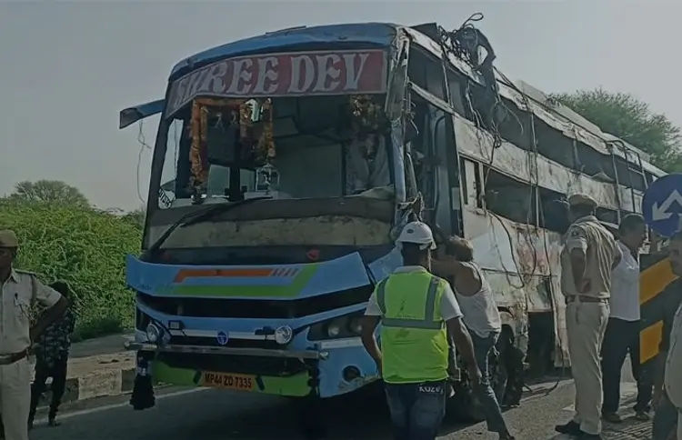 A bus en route Bhilwara from Ahmedabad overturned near Kankroli in Rajsamand district of Rajasthan in the wee hours of Saturday.  The mishap claimed the lives of three passengers and left more than 20 injured, with at least two reported to be in critical condition.  According to preliminary information, the accident occurred around 8.30 am when the bus driver allegedly lost control of the vehicle due to drowsiness. The bus, which was reportedly speeding at the time, veered off the road and overturned into a ditch.  Eyewitnesses reportedly stated that the vehicle was moving at a high speed on a rough stretch of road. The sudden loss of control caused the bus to topple, triggering chaos among the passengers. Locals and police personnel rushed to the spot and immediately initiated rescue operations.  All injured passengers were shifted to a nearby hospital, while the two critically injured were referred to Udaipur for advanced treatment. Authorities have not yet confirmed the identities of the deceased.  The local police have registered a case of negligence against the private bus operator and the driver. An investigation into the cause of the accident is currently underway.  This incident comes just weeks after a similar crash on April 16 near Majera village on the National Highway in Rajsamand’s Delwara region, which left 37 people injured.