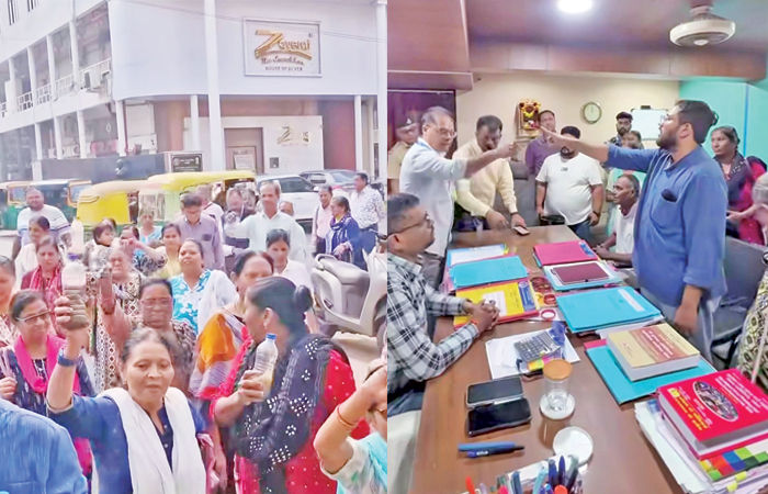 કરમસદ-આણંદ મનપામાં ગટરના પ્રશ્નો મામલે નાગરિકોનો હલ્લાબોલ 1 - image