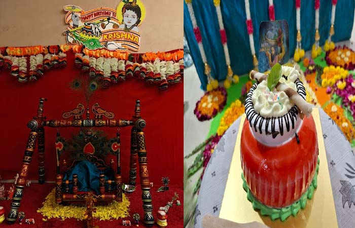 કૃષ્ણની જન્મજયંતિ સુરાટમાં મંદિરની સાથે સાથે લોકોના ગૃહમાં ઉજવવામાં આવી હતી: ભક્તિનું વાતાવરણ. કૃષ્ણ જનમાષ્ટમી ઘરે તેમજ સુરતમાં મંદિરમાં ઉજવણી કરે છે