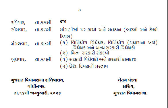 ગુજરાત વિધાનસભાનું બજેટ સત્ર 16 ફેબ્રુઆરીથી: 17મીએ રજૂ કરાશે બજેટ, UCC સહિત 7 બિલ રજૂ થવાની શક્યતા 4 - image