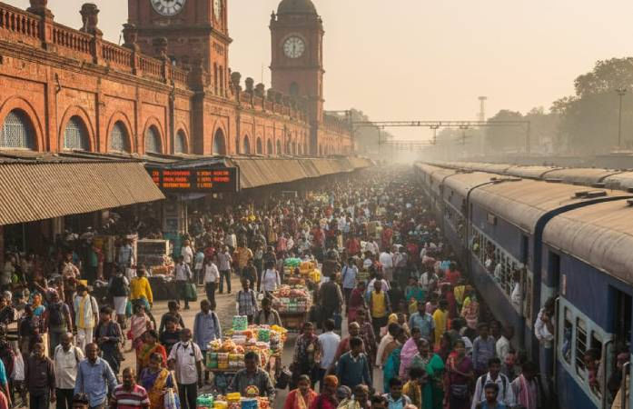 Diwali Passenger Crowd in Trains