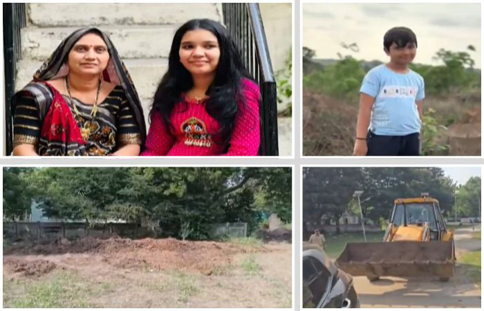 ભાવનગરમાં 10 દિવસથી ગુમ ફોરેસ્ટ અધિકારીના પત્ની અને બે બાળકોના મૃતદેહ જમીનમાં દાટેલા મળ્યા 2 - image