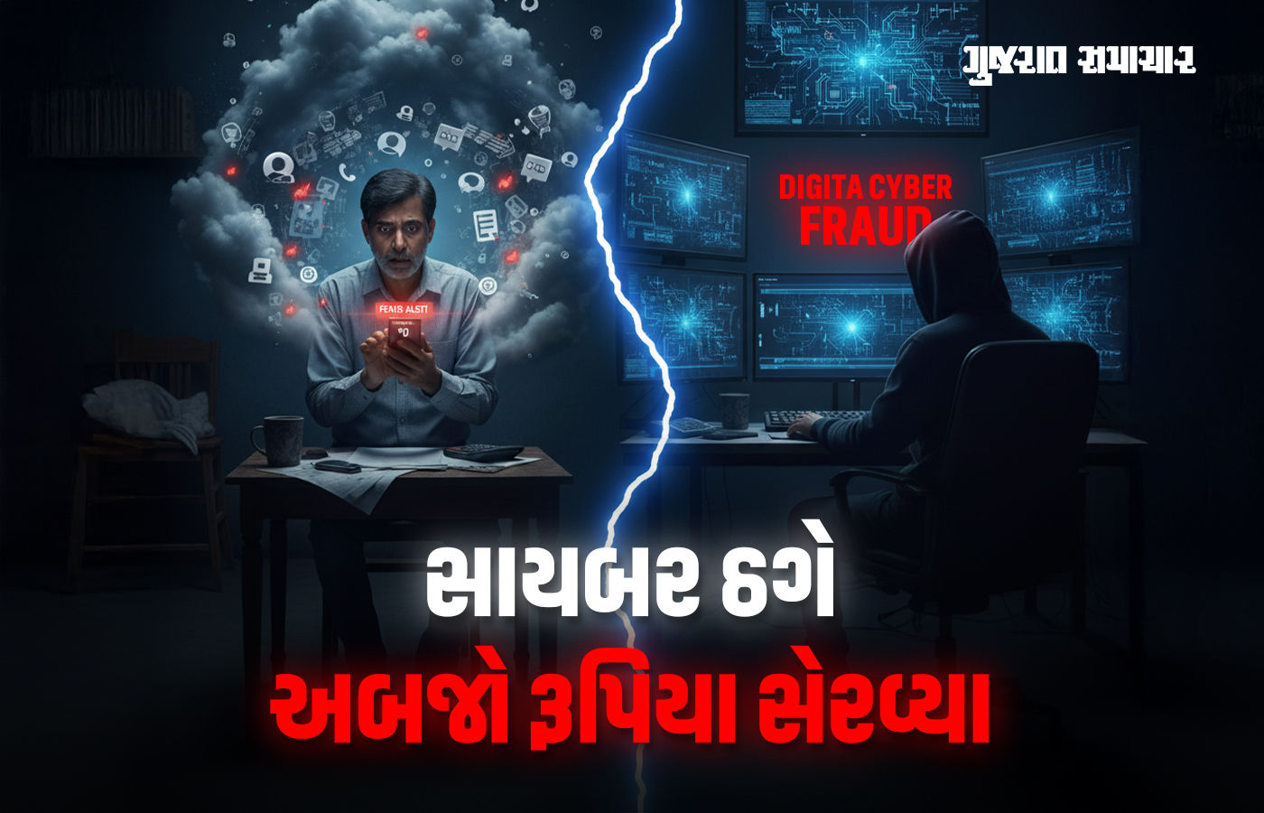 ગુજરાતમાં 9 મહિનામાં સાયબર ફ્રોડના 1.42 લાખ ફોન કોલ! 72 હજાર લોકોના રૂ.678 કરોડ ચાંઉ 1 - image