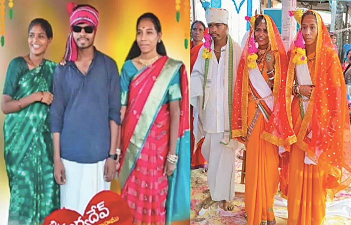 ટોક ઓફ ધ ટાઉન : તેલંગાણાના યુવકે એક જ મંડપમાં બે ગર્લફ્રેન્ડ સાથે લગ્ન કરતાં કૂતુહલ 1 - image