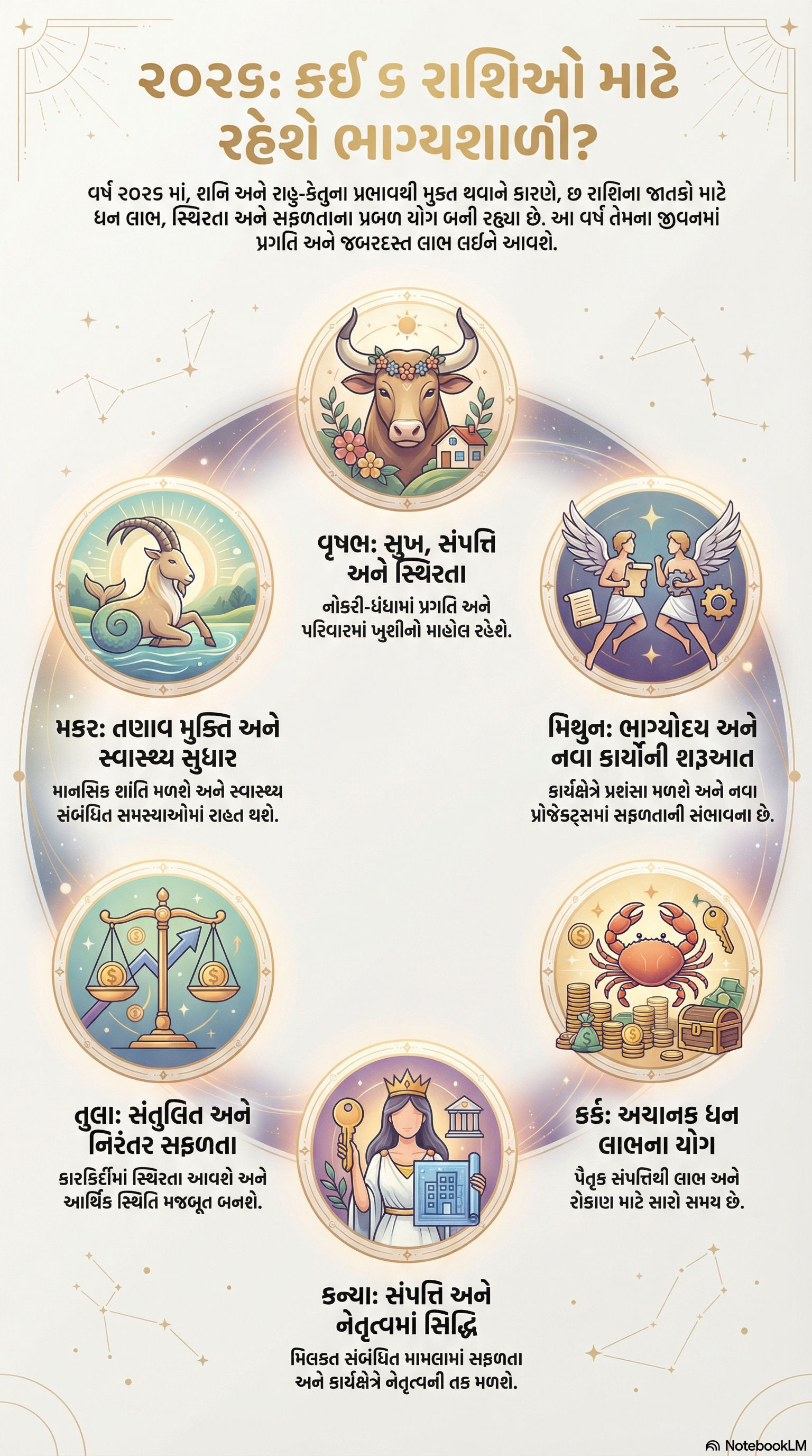 2026નું વર્ષ 6 રાશિના લોકો માટે સૌથી સારું, આખું વર્ષ નહીં રહે પૈસાની તંગી! 2 - image