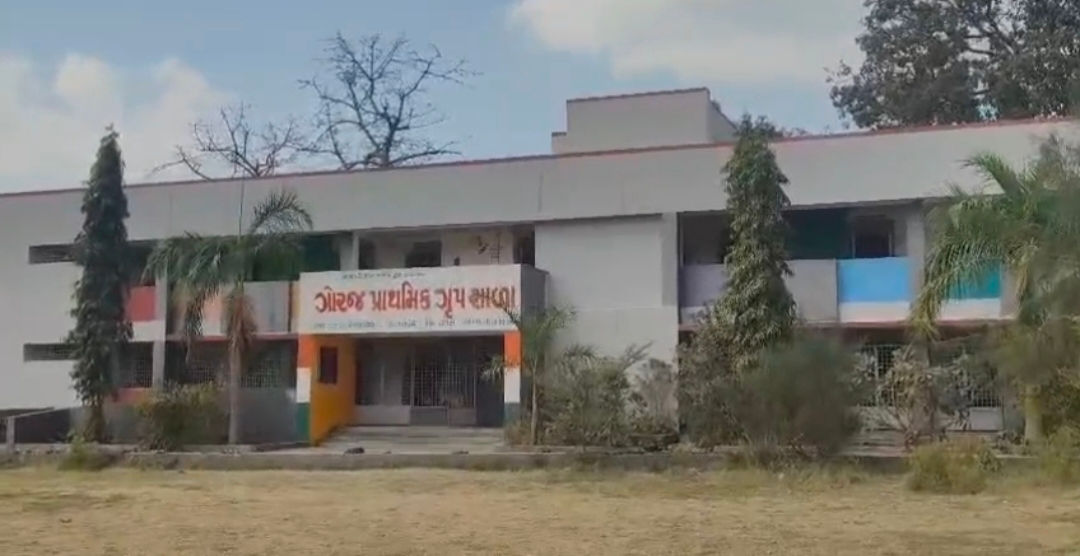 વડોદરાઃગોરજમાં દિવસે પ્રાથમિક સ્કૂલની બહાર દીપડાના આંટાફેરાથી વિદ્યાર્થીઓ ભયભીત 1 - image