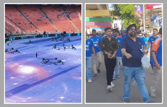 અમદાવાદમાં વર્લ્ડ કપનો ફાઈનલ જંગ: સ્ટેડિયમ દર્શકોથી ખીચોખીચ, રિકી માર્ટિન-ફાલ્ગુનીએ કર્યું પરફોર્મ 4 - image