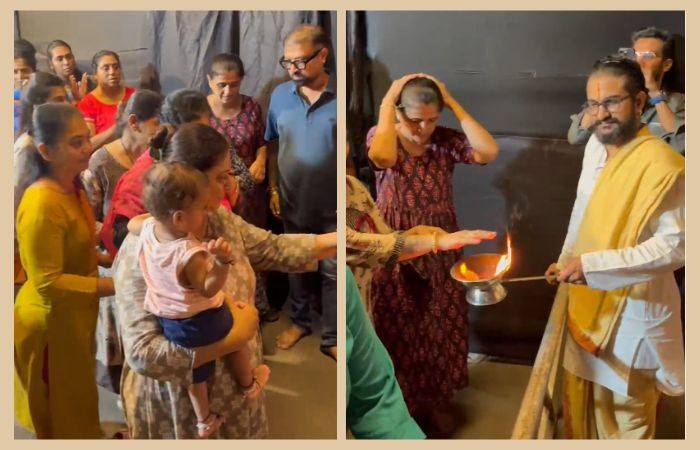 સુરતમાં બેગમ પુરા દુધરા સ્ટ્રીટ પર બલાજી સાથે ગણેશજી પ્રતિમા, ફક્ત દિવાના પ્રકાશમાં દર્શન દર્શન 3 - છબી છે
