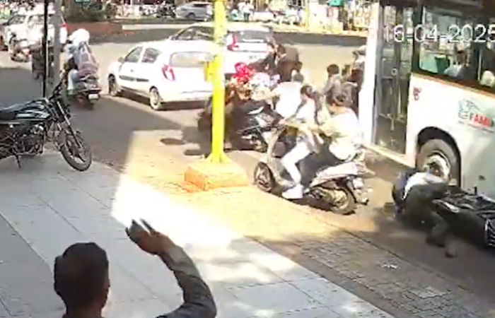 Rajkot city bus driver hits several vehicles, three killed, many injured