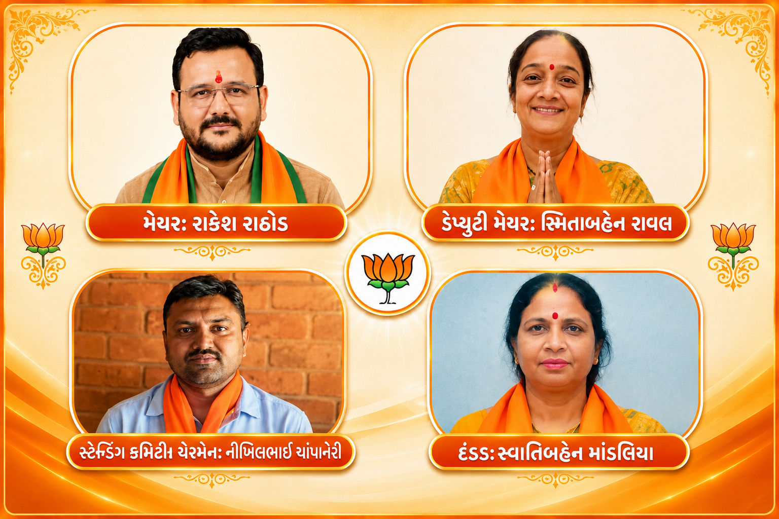 રાજકોટમાં નેહલ શુક્લ અને વડોદરામાં ગીતા મકવાણા મેયર: સુરતમાં છેલ્લી ઘડીએ કોકડું ગૂંચવાયું 3 - image