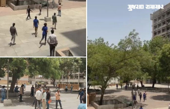 ગાંધીનગર: સચિવાલયમાં શોર્ટ સર્કિટથી ધડાકો: 4 કર્મચારી દાઝ્યા, વીજળી ગુલ થતાં અફરાતફરી 1 - image