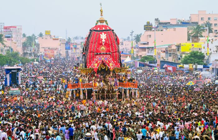 Stampede during Jagannath Rathyatra in Odisha Puri three killed