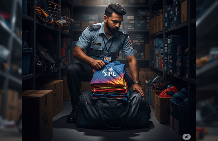 Security Guard caught stealing IPL Jerseys