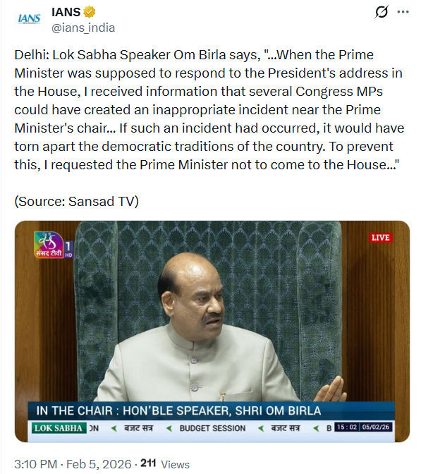 PM મોદી સાથે લોકસભામાં કંઈક અઘટિત થવાની શક્યતા હતી, સ્પીકર ઓમ બિરલાનો દાવો 2 - image