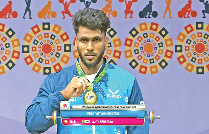 અજીત નારાયણ : ભારતીય વેઈટલિફ્ટિંગમાં નવા કીર્તિમાન સ્થાપિત કરી રહેલો યુવાન 1 - image