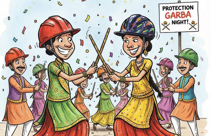 નોરતામાં ભારતીય રમતાં પાર્ટીનાં ઓરતા 1 - image