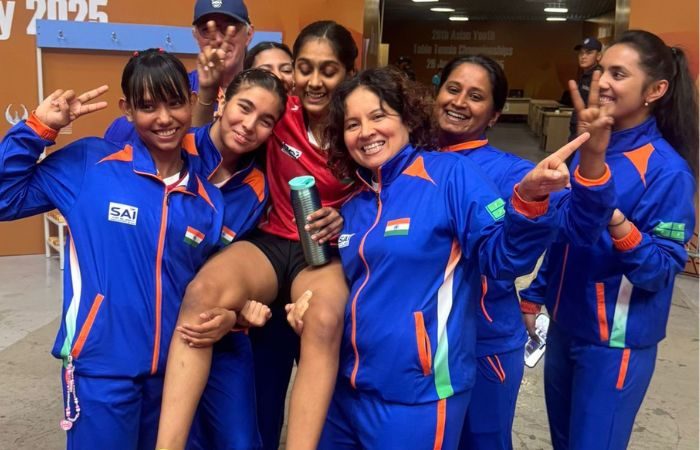 Divyanshi Bhowmick 14 wins historic gold in Asian Youth TT Championships as India bags four medals