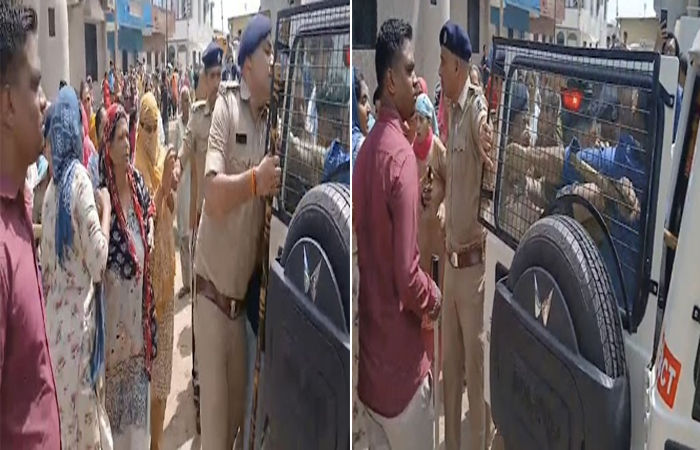 વડોદરા: આજવા રોડ પર દબાણ હટાવવા ગયેલી ટીમનો વિરોધ, ઘર્ષણ થતાં પોલીસનો લાઠીચાર્જ, 3ને ઇજા 2 - image
