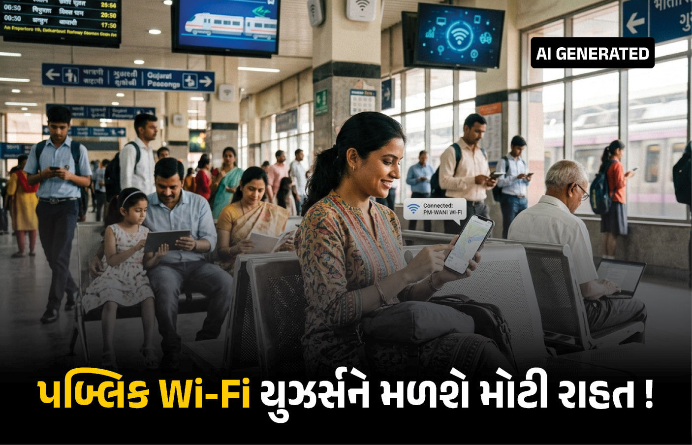 એક જ પાસવર્ડથી આખા દેશમાં પબ્લિક Wi-Fi, TRAIની નવી સિસ્ટમ.