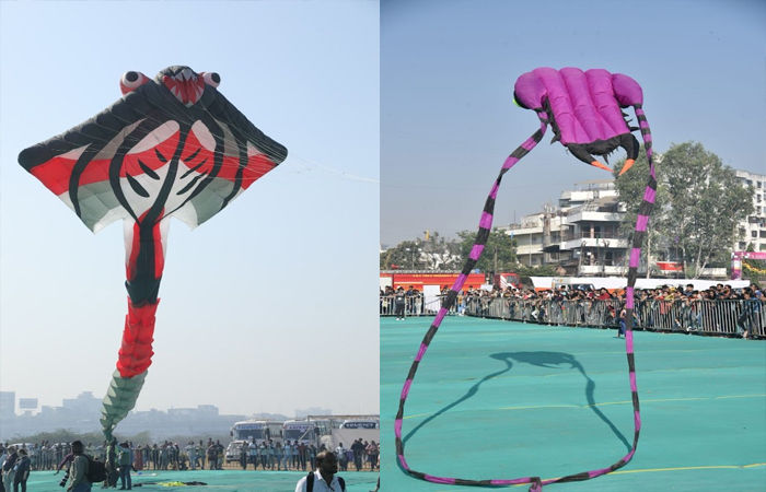 સુરતમાં જી-20ની ‘વસુધૈવ કુટુંબકમ’ થીમ આધારિત ‘આંતરરાષ્ટ્રીય પતંગ મહોત્સવ’ યોજાયો 3 - image