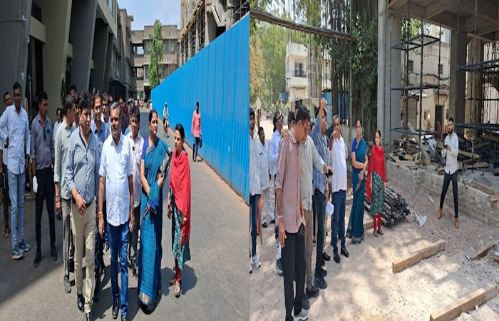 જામનગરની જી.જી. હોસ્પિટલના નવા બિલ્ડિંગના નિર્માણ કાર્યની તંત્રના આગેવાનો દ્વારા સમીક્ષા 1 - image