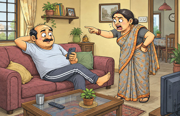 મંદિરમાં હિંડોળાના અને ઘરમાં ડોળાના દર્શન 1 - image